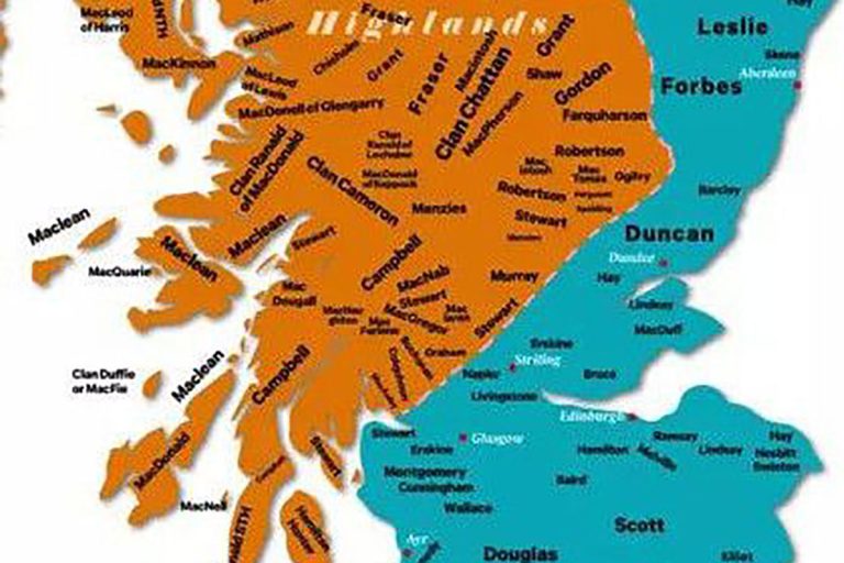The surprising evolution of surnames in Scotland